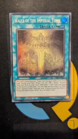 PHNI-EN065 Walls of the Imperial Tomb Super Rare 1st Edition YuGiOh Card - Image 1