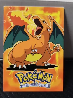 Pokemon Card Topps Charizard #E6 Movie Edition Blue Logo 1999 NM - Image 1