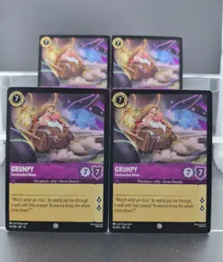 Disney Lorcana Grumpy - Soreheaded Miner 41/204 Wilds Unknown Common 4 Cards - Image 1