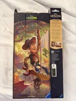 Lorcana Buzz Woody Toy Story Foil Playmat - Disney Springs Wilds Unknown Release - Image 1