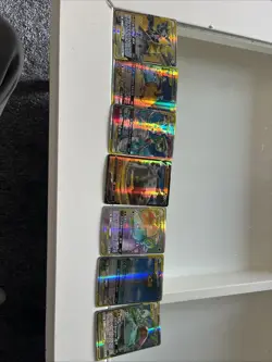 Pokemon TCG VMAX v Bundle 7x Holo Cards with Pikachu - Image 1