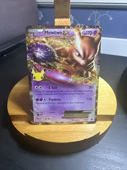Pokemon Celebrations 25th Anniversary Card Mewtwo EX 54/99 Ultra RARE - Image 1