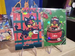 Pokemon Merry Christmas Card Database - Christmas Litten Set - Image 2