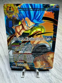 SSB Gogeta Miraculous Strongest Warrior Gold Stamp Foil Dragon Ball Super Card - Image 2