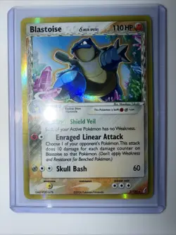 Pokemon TCG Blastoise EX Crystal Guardians Holo Card 2/100 Delta Species - Image 1