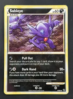 Sableye 35/90 Undaunted Uncommon LP Pokemon Card - Image 1
