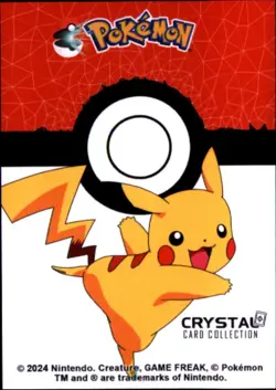 Pokemon Crystal Card Collection Set #100 Voltorb Cracked Ice Holo Foil - Image 2