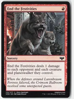 End the Festivities C Innistrad: Crimson Vow 155 NM - Image 1