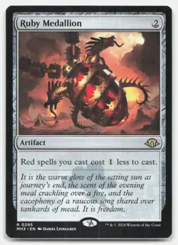 Ruby Medallion 295 Rare Modern Horizons 3 Magic: The Gathering Near Mint - Image 1