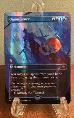 MTG Omniscience (Borderless) (Mana Foil) Foundations (FDN) #379 LP Magic - Image 1