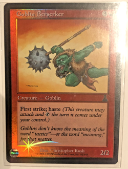 Goblin Berserker x1 1x FOIL Urza's Destiny NM MTG - Image 1