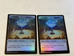 2 x mtg foil token Citizen // Treasure, 12//13, Streets of New Capenna, unplayed - Image 2