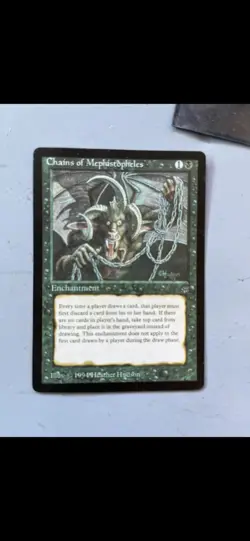 Magic The Gathering Chains of Mephistopheles LEG Enchantment Black Rare English - Image 2