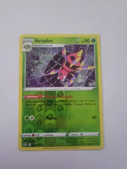 Pokemon TCG Ariados Silver Tempest 004/195 Reverse Holo Rare Grass Fresh - Image 1