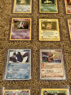 WOTC Pokemon Card Holo Rare Lot Of 25 Cards In Plastic Cases For Protection - Image 5