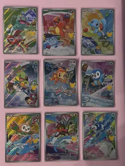Pokemon TCG - First Partner Illustration Complete Set Gen 1, Gen 4, & Gen 7 - Image 2