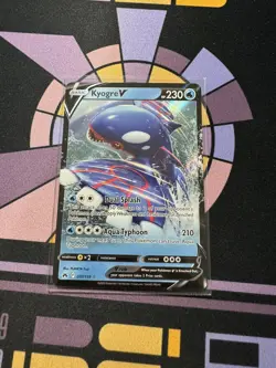 Pokemon TCG Kyogre V Sword & Shield-Crown Zenith 037/159 Regular Ultra Rare - Image 1