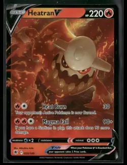 Heatran V 025/189 Holo V Rare Astral Radiance Pokemon Near Mint - Image 1