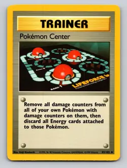 Pokemon Center - 85/102 Uncommon Base Set Unlimited Pokemon LP - Image 1
