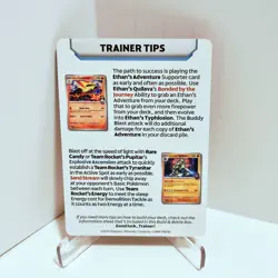 ETHAN'S HO-OH TRAINER TIPS CARD DESTINED RIVALS BUILD & BATTLE EXCLUSIVE POKEMON - Image 2