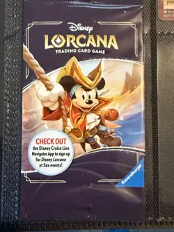 Disney Lorcana Cruise Line Set Of 5 Extremely Rare Promo Cards Treasure w/bag - Image 2