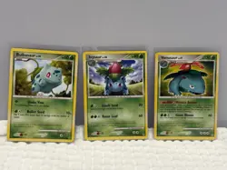 LP Pokemon Bulbasaur 77/132, Ivysaur 51/132 Venusaur 20/132 Non-holo set - Image 1