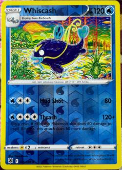 Whiscash Reverse Holo - 036/189 - Astral Radiance Pokemon 2022 - Image 1