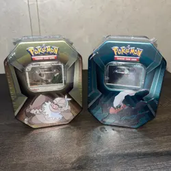 Pokemon Triple Whammy Tin Bundle Darkrai & Slaking Sealed - Image 1