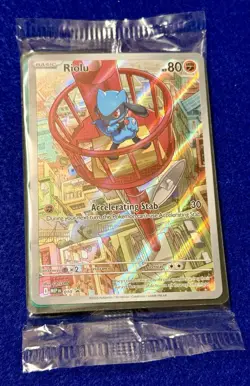 Pokemon Riolu Full Art Promo Holo Me: Mega Evolution Promo 010 HP 80 SEALED - Image 1