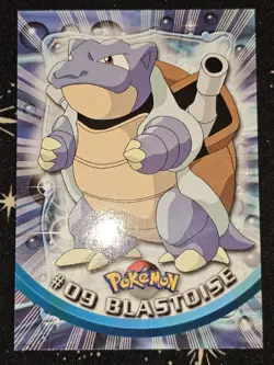 Blastoise #09, Pokemon TCG Black Logo Topps TV Animation Edition, Reg, LightPlay - Image 1