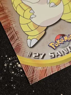 Foil Sandshrew #27, Pokemon TCG Blue Logo Topps TV Animation Edition, LightPlay - Image 4