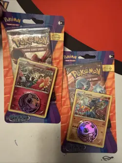 POKEMON TCG XY: STEAM SIEGE BLISTER PACK LUCARIO & FLOETTE BLACK STAR PROMO LOT - Image 1