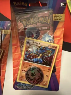 POKEMON TCG XY: STEAM SIEGE BLISTER PACK LUCARIO & FLOETTE BLACK STAR PROMO LOT - Image 4