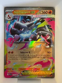 Mega Charizard X ex 013/094 Double Rare Phantasmal Flames Pokemon Near Mint - Image 1