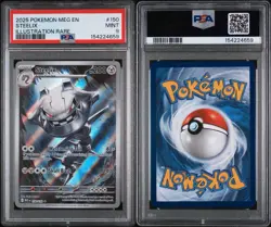 2025 Pokemon MEG EN Steelix Illustration Rare PSA 9 150/133 - Image 3