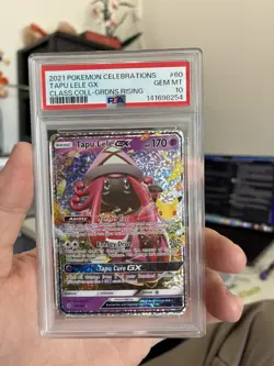 TAPU LELE GX PSA 10 2021 POKEMON SWSH CELEBRATIONS 60/145 - Image 1