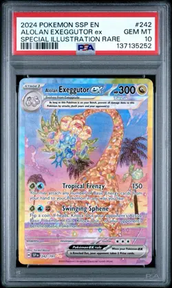 2024 Pokemon Alolan Exeggutor EX Surging Sparks Special Illustration Rare PSA 10 - Image 1
