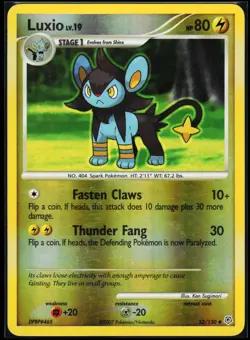 Pokemon - Luxio - Diamond & Pearl - 52/130 - Reverse Holo - NM/M 820650813443 - Image 1
