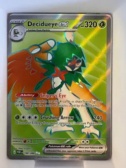 Decidueye ex 100/088 Holo Ultra Rare Perfect Order Pokemon Near Mint - Image 1