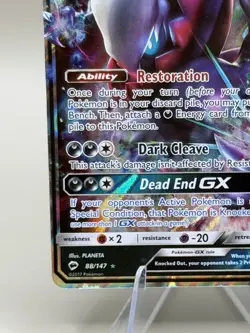 Pokemon Darkrai GX 88/147 Burning Shadows Ultra Rare Holo Near Mint - Image 5