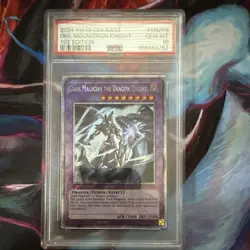 Yu-Gi-Oh! PSA 10 Dark Magician the Dragon Knight Secret Holo RA03-EN268 - Image 1