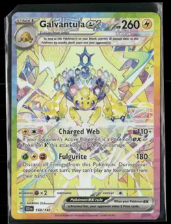 2024 Pokemon Holo Rare Illustration Card Sv07 Stellar Crown #168 Galvantula EX - Image 1