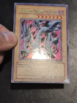 Yu-Gi-Oh! SECRET RARE CARD SERPENT NIGHT DRAGON SRL-103 1996 COPYRIGHT NM/VLP - Image 3