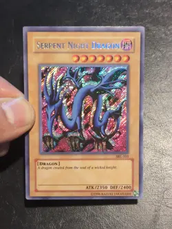 Yu-Gi-Oh! SECRET RARE CARD SERPENT NIGHT DRAGON SRL-103 1996 COPYRIGHT NM/VLP - Image 4