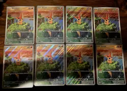 LOT OF 8 Pokemon TCG Victini Promo 208 A JUMBO CARD - Image 1