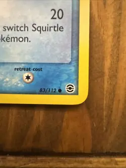 Pokemon TCG Squirtle FireRed & LeafGreen Card 83/112 Regular - MINT CONDITION - Image 5