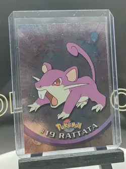 Rattata Holo BLUE Logo 1999 Topps TV Series 1 Pokemon Card - Image 2