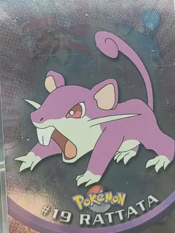 Rattata Holo BLUE Logo 1999 Topps TV Series 1 Pokemon Card - Image 3