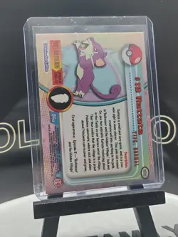 Rattata Holo BLUE Logo 1999 Topps TV Series 1 Pokemon Card - Image 4