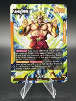 Broly FB08-073 Leader Fusion World Dragon Ball Super Card Game | NM - Image 1